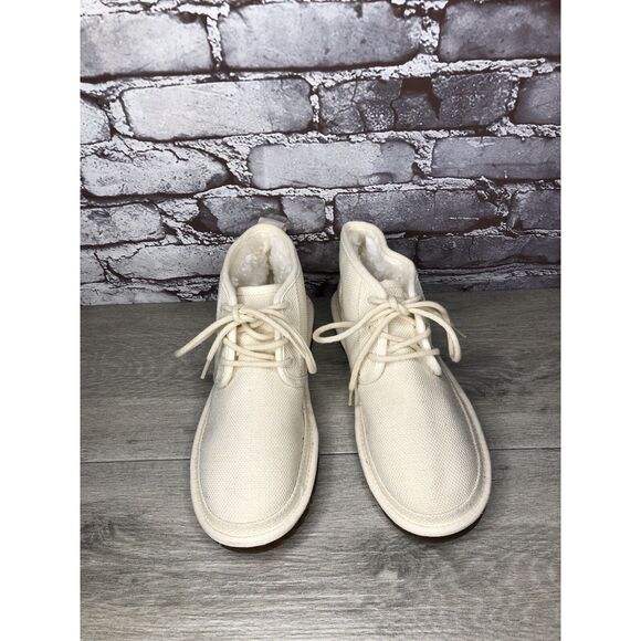 UGG Neumel Natural White Ankle Lace Up Chukka Boots Men’s Sz 7M US/40EU 1117613 main image 6